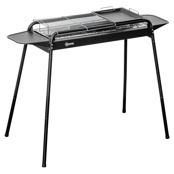 acquista Barbecue a Carbone Carbonella 113x59x83,5 cm in Acciaio Nero