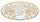 Pannello Nativity Oro 120x2x60 cm in Ferro MDF e Specchio Oro
