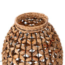 Lampada in rattan naturale con attacco cm ø25xh35,5