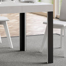 Tavolo 180x90x77 cm Tavolo Linea Fix Bianco Frassino