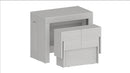 Set 2 Panche Allungabili 66/290x25x45 cm Pratika Singola A e B Larice Bianco  