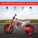 Moto Elettrica per Bambini 6V Motocross Rossa