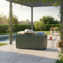 Baule da Esterno Keter Springwood 123x53,5x57 cm in Resina Verde