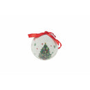 Set 14 Palle di Natale Ø7,5 cm in Polyfoam con Box Fiocchi e Alberi