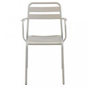 Sedia Bristol Impilabile 51x52x81 h cm in Acciaio Tortora