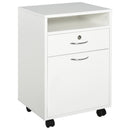 Cassettiera Portadocumenti da Ufficio 40x35x60 cm in Legno  Bianco