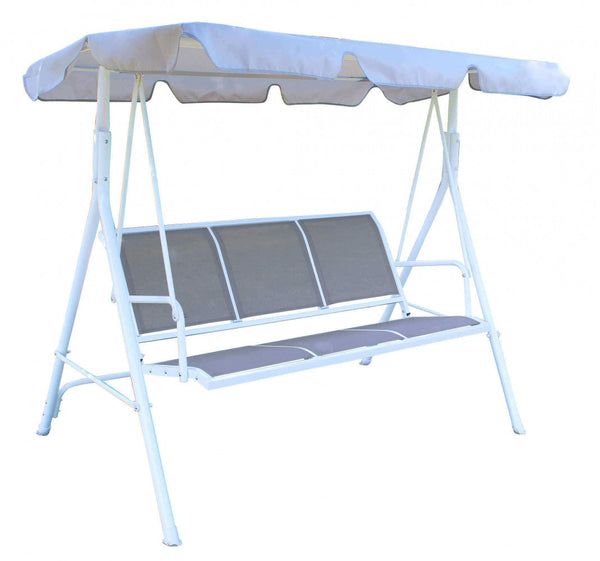 online Dondolo Naxos 186x114x162 h cm in Textilene Bianco
