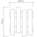 Appendiabiti da Muro 64x4x79 cm Attaccapanni con Montaggio a Parete in Legno Bianco      