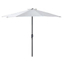 Ombrellone da Giardino 2,95x2,50 m Palo Ø38 mm in Alluminio con Manovella Bianco 