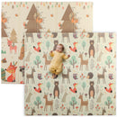 Tappeto Morbido per Bambini 196x176x1,5 cm Superficie Impermeabile in XPE a Tema Foresta   