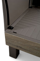 Seduta Modulare Keter Elements con Schienale e Cuscino Verde Muschio 65x74x80 cm Effetto Legno Ashwood e Cappuccino    