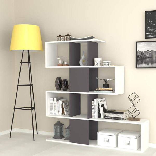 acquista Libreria bifacciale Aktif 145x145x29 cm bianco ghisa