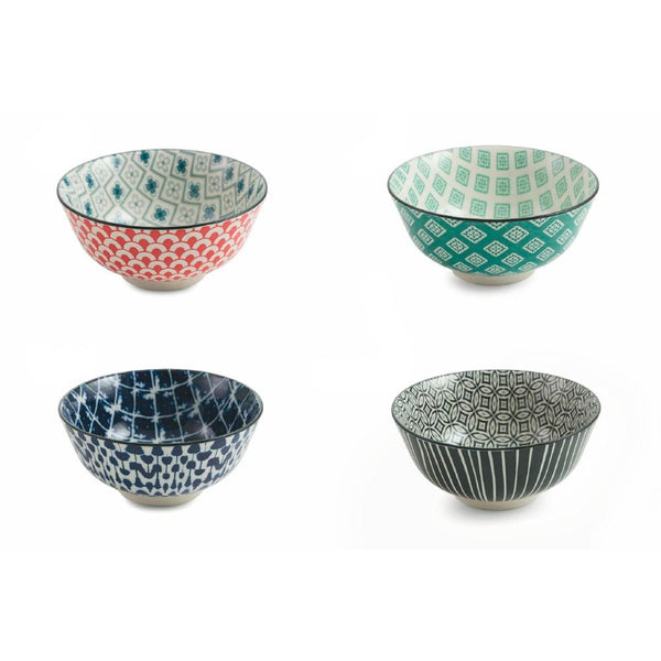 Set 4 Coppette Ø18x8,5 cm in Gres VdE Tivoli 1996 Oriental acquista