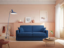 Divano Letto 2 Posti 166x92x96 cm in Tessuto Giallo