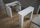 Consolle Allungabile in Legno H78x49x90/307cm Itamoby Extra Bianco Opaco Classica