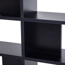 Mobile a Scaffali Libreria 5 Livelli in Legno Nero 120x28.6x160 cm 