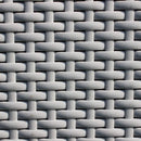 Set Salotto da Giardino Divano 2 Poltrone e Tavolino con Cuscini in Plastica Grigio