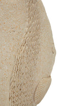 Decorazione Pesce Sand 25,3x8,6x24,5 cm in Resina Beige      