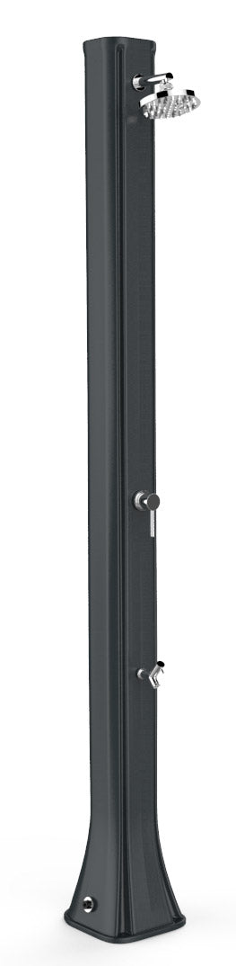 prezzo Doccia Solare da Giardino 40L Miscelatore e Lavapiedi Arkema Big Happy Five Grigio Antracite