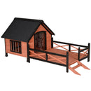 Cuccia per Cani Taglia Piccola e Media 91x194,5x83 cm in Legno 
