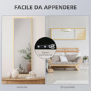 Specchio da Parete o Appoggio 53,5x163 cm in Legno di Pino