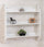 Piattaia in Legno 80x16x86 cm Bianco