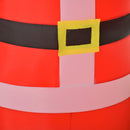 Babbo Natale Gonfiabile Decorazione Natalizia Rosso e verde 50x60x240 cm 