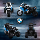 Moto Elettrica per Bambini 18-36 Mesi con Licenza BMW 6V con 3 Ruote Fari Musica Max 20 kg Blu      