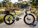 Bicicletta Mountain Bike per Bambini Unisex 20" MTB Phoenix 7V in Acciaio Bianco