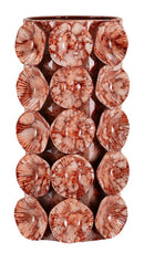 Vaso Drop 12,5x12,5x24 cm in Ferro Rosso      