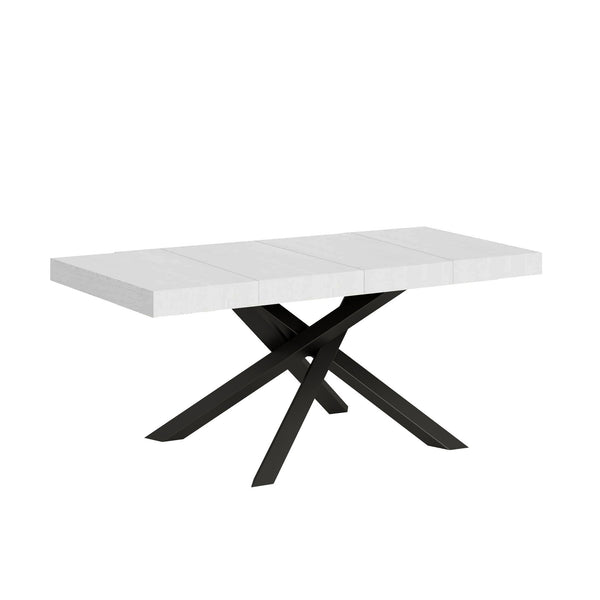 Tavolo Allungabile 120/224x90x77 cm Volantis Premium Bianco Frassino sconto