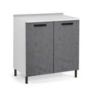 Base cucina 80x50x85H cm due ante cemento