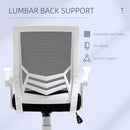 Sedia Operativa da Ufficio 62,5x55x94-104 cm in Tessuto Nero