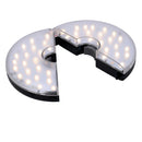Lampada LED per Ombrellone Ø20xh5 cm a Batteria Trasparente