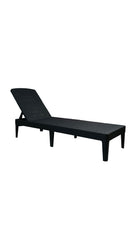 Lettino Prendisole da Giardino 187,5x58x29 cm con Cuscino in Resina Keter Jaipur Antracite Seconda Scelta