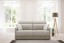 Divano Letto 2 Posti 156x102x97 cm in Tessuto Beige