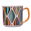 Set 2 Tazze Ø9,2x8,7 cm in Bone China VdE Tivoli 1996 Le cirque orange