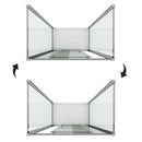 Box Doccia 3 Lati 1 Anta Scorrevole In Cristallo Opaco 6mm H198 Fosterberg Viborg Trio Varie Misure