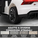 Macchina Elettrica per Bambini Licenza Audi RS con Telecomando Bianca e Nero