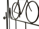 Appendiabiti da Muro Bicicletta Nero 59x3,2x26,5 cm in Metallo Nero      