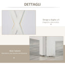 Paravento Separè 4 Ante per Interni 182x170 cm in Legno Bianco 