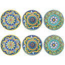 Set 6 Sottobicchieri Ø10 cm  in Ceramica VdE Tivoli 1996 Scilla