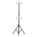 Cavalletto Portabici Verticale 2 Posti Max 100 Kg in Alluminio e Acciaio  Nero