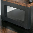 Scrivania da Ufficio 120x60x73,5 cm in Metallo e Truciolare Marrone e Nero