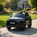 Macchina Elettrica per Bambini Licenza Land Rover Evoque 12V con Telecomando Nero