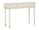Console Camille Bianca 101x37x78 cm in Pino e MDF e Ferro