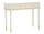 Console Camille Bianca 101x37x78 cm in Pino e MDF e Ferro