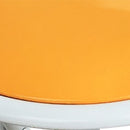 Sgabello Pieghevole da Campeggio Slim Ø30x45 h cm in Acciaio Arancione