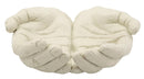 Svuotatasche Hands Stons 22,7x20x7,3 cm in Resina Crema      
