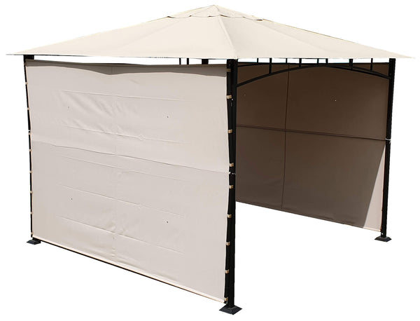 online Gazebo da Giardino 3x3m in Acciaio Telo in Poliestere Kraus Ecrù